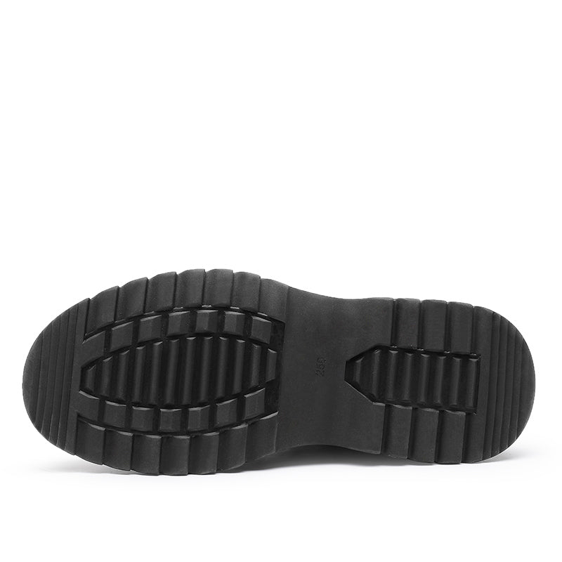 DESAI Shoes For Men Casual Leather Shoes Genuine Leather Soft Bottom boots low-heeled men's Chelsea boots fashion beautiful Elastic Leather Shoes Over-the-Knee DS05309