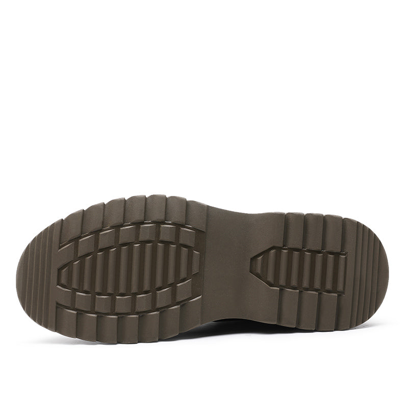 DESAI Shoes For Men Casual Leather Shoes Genuine Leather Soft Bottom boots low-heeled men's Chelsea boots fashion beautiful Elastic Leather Shoes Over-the-Knee DS05309