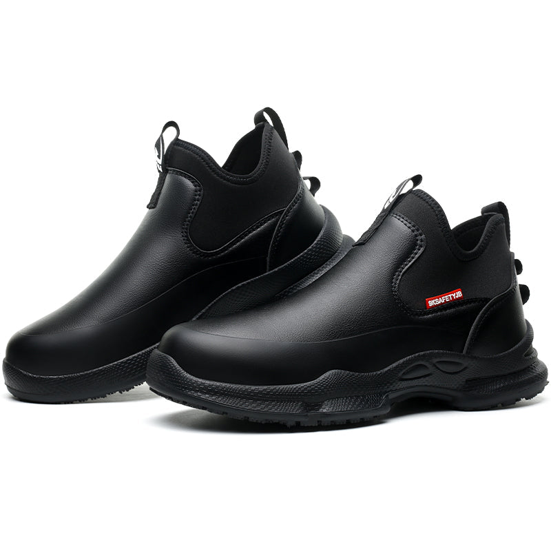 Desai working shoes Chef shoes waterproof comfortable anti slip shoes for men Food Service Chef Kitchen Non Slip Work Shoes Slip On Water Resistant  SF926