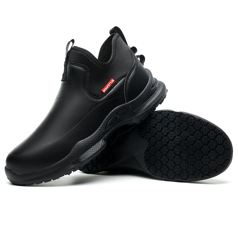 Desai working shoes Chef shoes waterproof comfortable anti slip shoes for men Food Service Chef Kitchen Non Slip Work Shoes Slip On Water Resistant  SF926
