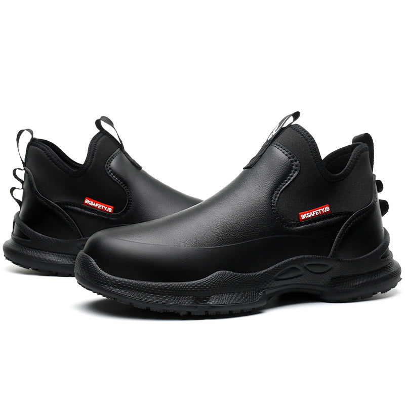 Desai working shoes Chef shoes waterproof comfortable anti slip shoes for men Food Service Chef Kitchen Non Slip Work Shoes Slip On Water Resistant  SF926